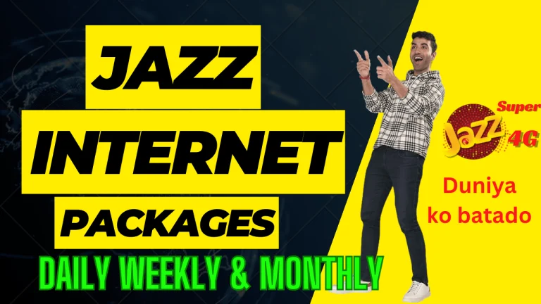 Jazz Internet packages – codes Daily, Weekly & Monthly