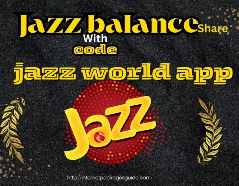 Jazz balance Share With code & Jazz world 2024
