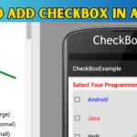 add checkbox in android app