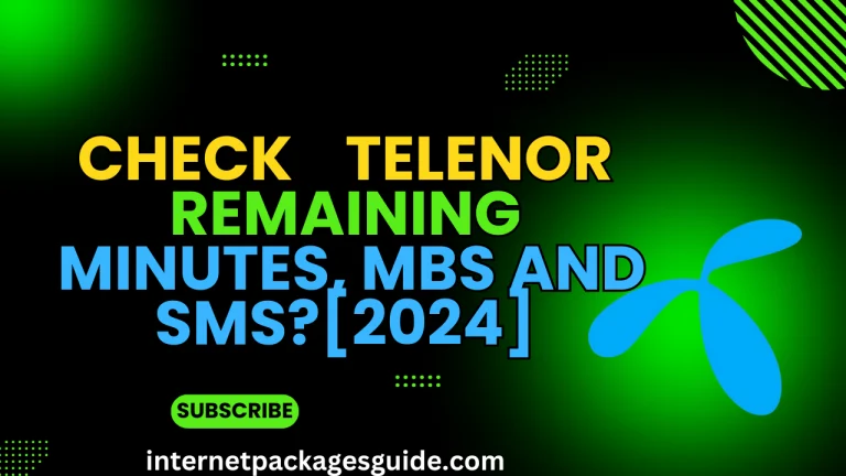How to Check Telenor remaining data