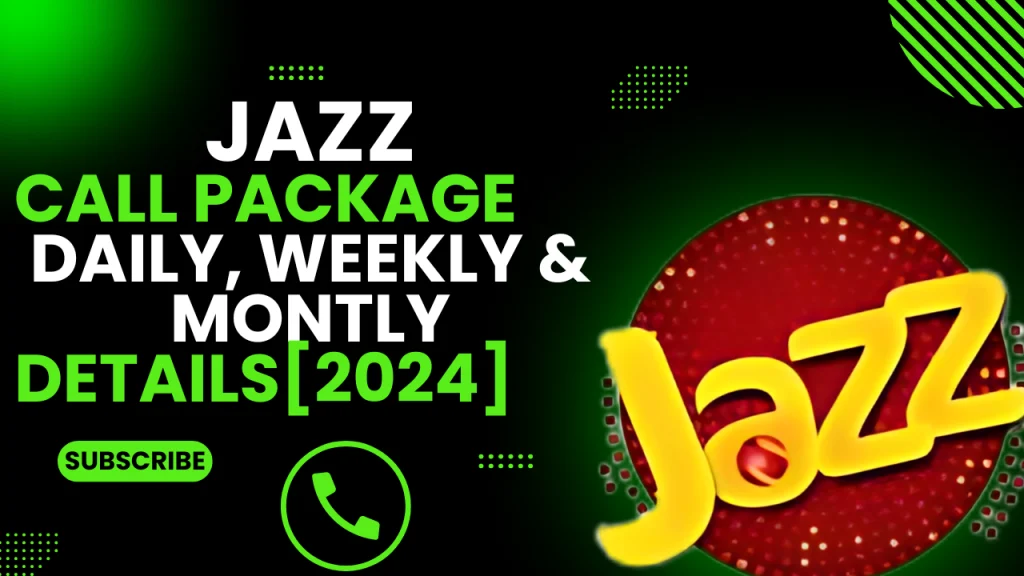 jazz call packages daily, weekly, monthly