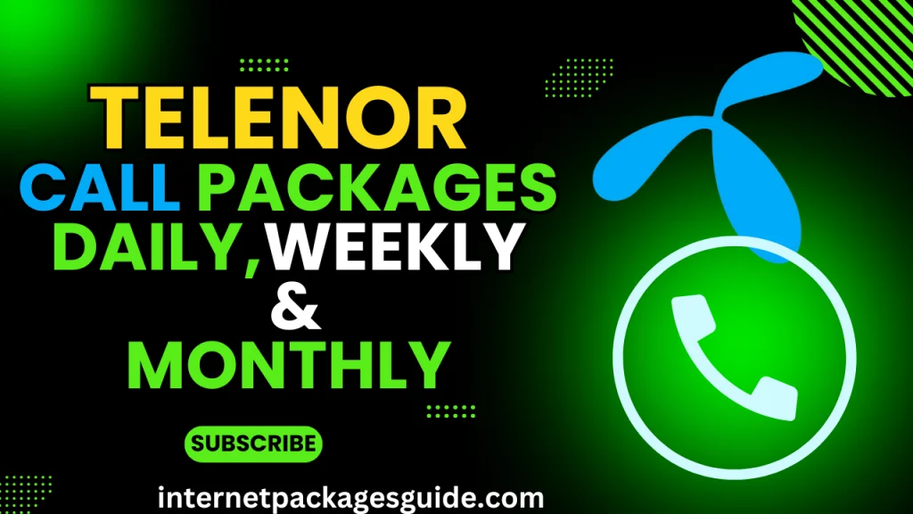 Telenor call packages daily, weekly, and monthly