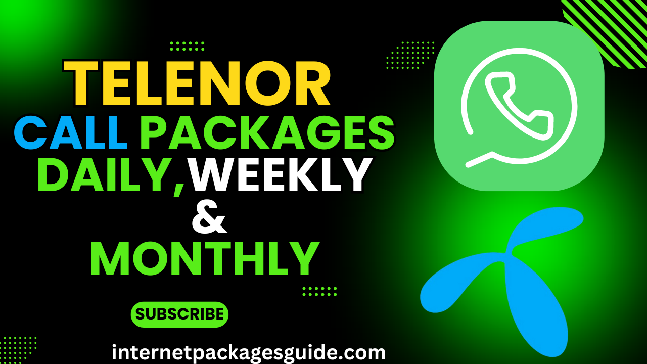 Telenor whatsapp packages daily, weekly, and monthly
